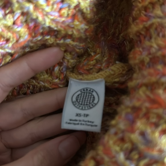 Urban outfitters roll neck turtleneck chunky knit sweater XS - Picture 7 of 10